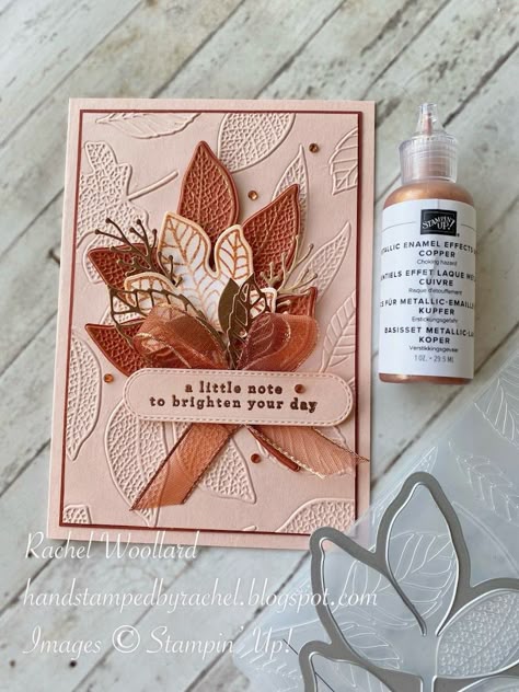 Pinterest Cards, Rust Colour, Leaf Cards, Nature Card, Changing Leaves, Thanksgiving Cards, Christmas Cards To Make, Stamping Up Cards, Fall Cards