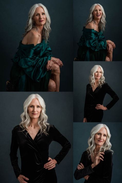 Posing For Older Women, Over 50 Photo Shoot Ideas, Older Woman Birthday Photoshoot, Posing Older Women, 40 Over 40 Photography Campaign, Poses For Older Women Portraits, Older Woman Photoshoot, 40 Over 40 Photography, Older Female Portrait Photography