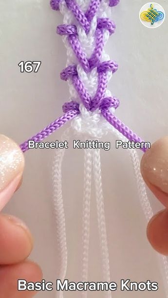 #167 Bracelet Knitting Tutorial, Macrame #shorts #macrametutorial #tricks #howto #craftideas Macrame Bracelet Patterns Step By Step, Easy Bracelet Patterns Step By Step, Bracelet Patterns Step By Step, Macrame Shorts, Easy Bracelet Patterns, Bracelet Knitting, Easy Bracelet, Paracord Bracelet Patterns, Macrame Bracelet Tutorial