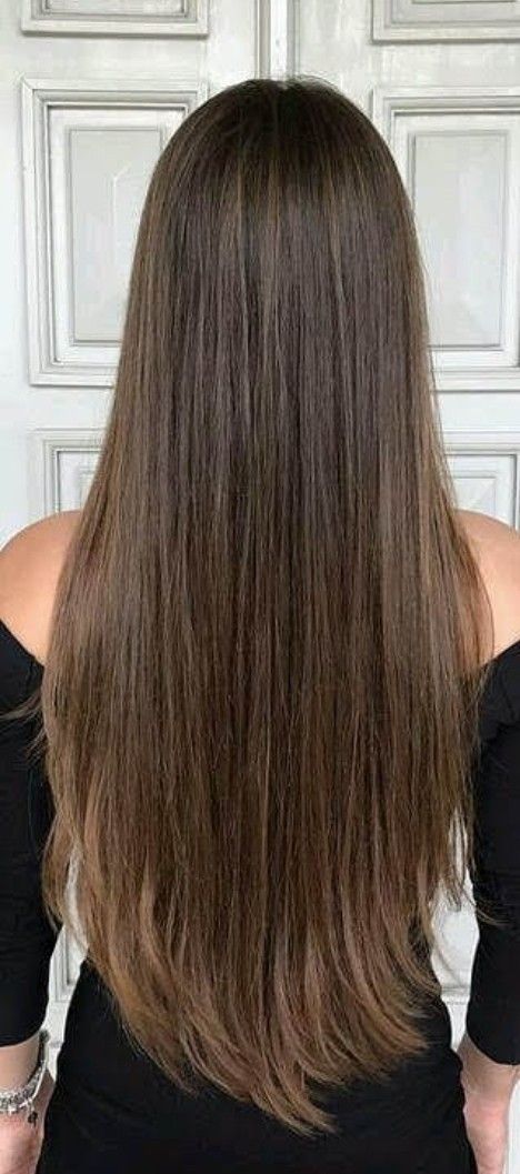 Long Strait Haircut, Shades Of Brown Hair, Light Brown Hair Shades, Interesting Hair, Brown Hair Trends, Short Brunette Hair, Coffee Shop Menu, Brown Hair Shades, Long Brunette Hair