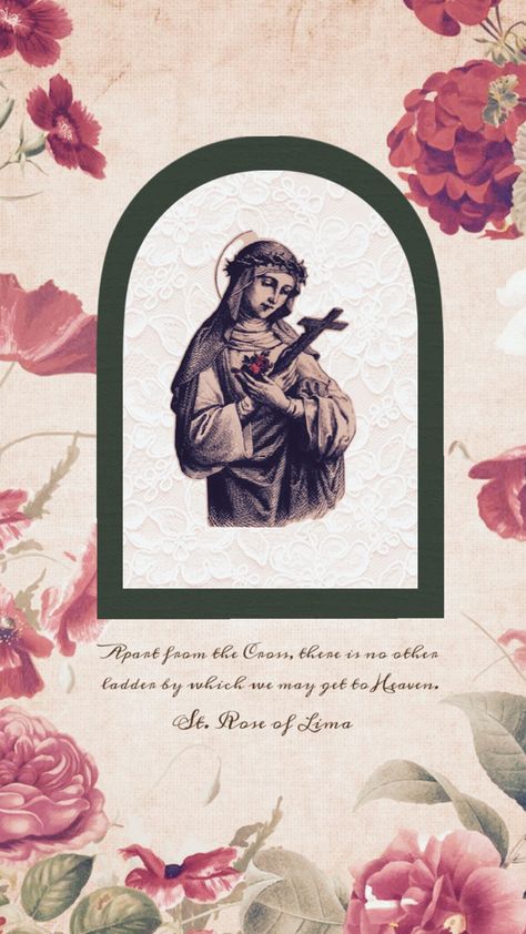 Saint Rose Of Lima, Catholic Core, Rose Of Lima, St Rose Of Lima, Saint Quotes, My Lord, Bible Quotes, Just Love, Bible