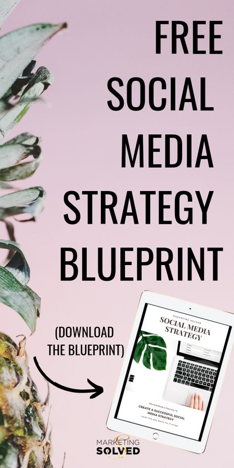 Free Social Media Strategy Blueprint // Download this Free Social Media Strategy Template // Free Social Media Marketing Plan // Marketing Solved // Kat Sullivan Kat Sullivan, Social Media Strategy Marketing Plan, Marketing Planning Calendar, Social Media Strategy Template, Marketing Strategy Template, Strategy Template, Marketing Solved, Agency Logo, Marketing Plan Template