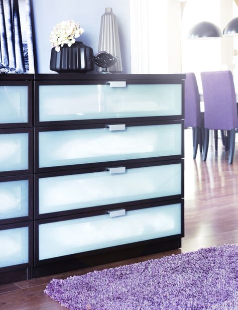 Ikea HOPEN dresser Ikea Black Drawers, Tall White Ikea Dresser, Mainstays Dresser, Ikea Hopen, Malm 6 Drawer Dresser With Mirror, Ikea Hopen Dresser Hack, Purple Dining Chairs, Ikea Shopping, Ikea Home