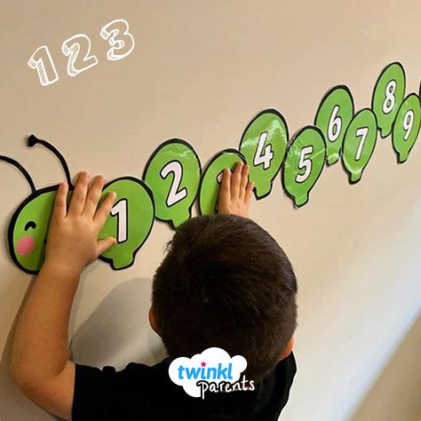 Counting Caterpillar Free Printable, Number Caterpillar, Caterpillar Numbers, Counting Caterpillar, Hungry Caterpillar Activities, Counting To 120, Creative Math, Circle Time Activities, Math Games For Kids