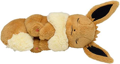 AmazonSmile: Pokemon Center Original Plush Doll Sleeping Eevee 602-242064: Toys & Games Weird Trinkets, Eevee Sleeping, Eevee Plush, Pokemon Stuffed Animals, Pokemon Center, Pokemon Eevee, Black Cartoon Characters, Pokemon Plush, Kawaii Plushies