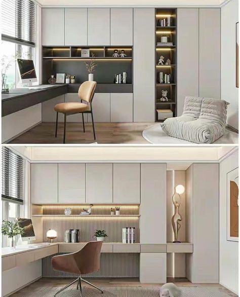 Home Study Rooms, Tiny Bedroom Design, Small Bedroom Interior, Modern Home Offices, Small Room Design Bedroom, Study Room Design, Kids Interior Room, Small Room Design, Room Design Bedroom