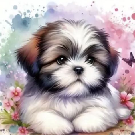 ******Frame not included******* Adorable Shih Tzu puppy dog diamond painting kit. The finished size is 7.8X7.8”. Everything you need to finish this project is included. The colors may appear slightly different depending on your ordering device settings.  Enjoy! I combine shipping upon request I accept returns within 30 days at the buyers expense.  If there is a issue I request that you contact me first before Ebay. I share my smoke free home with a spoiled Shih Tzu dog and a very Sassy cat.🐈‍⬛ As always children should be supervised to prevent choking or other harm Sassy Cat, Shih Tzu Puppy, Shih Tzu Dog, Painting Supplies, Puppy Dog, Shih Tzu, Paint By Number, Painting Crafts, Craft Kits