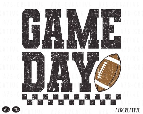 Game Day T-shirt With Screen Print For Sports Season, Game Day Vibes Svg, Screen Print T-shirt For Football Season, Game Day Svg Football, Sundays Are For Football, Football Season Fan Gear T-shirt With Sublimation Print, Varsity Cheer, Game Day Football, Sublimation Shirt