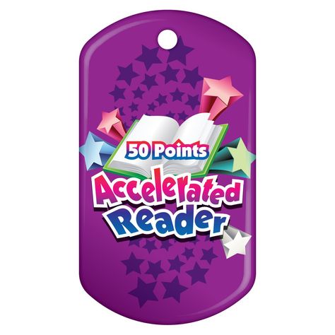 Stock Dog Tags - Accelerated Reader, 50 Points Ar Rewards Accelerated Reader, Ar Charts Accelerated Reader, Accelerated Reader Bulletin Boards Schoolwide, Ar Reading, Accelerated Reading, Reading Rewards, Reading Incentives, Accelerated Reader, Brag Tags