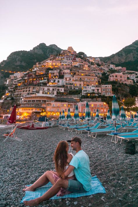 Read about the most Instagram-worthy photo spots in Positano (Amalfi Coast, Italy), including tips on how to take photos at the famous private beach in Positano. #travelblog #europetravel #travelcouple #beautifuldestinations #instagrammableplaces #romanticgetaway #summerholiday #visitpositano #visititaly Places To Travel In Europe, Positano Beach, Travel In Europe, Sorrento Italy, Positano Italy, Amalfi Coast Italy, Italy Aesthetic, Beach Please, Instagrammable Places