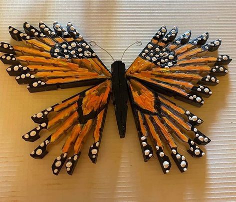 Clothespin Art Ideas, Closepin Crafts, Clothes Pin Butterfly, Clothes Pin Art, Butterfly Clothespin Craft, Clothes Pin Crafts For Adults, Clothespin Crafts For Adults, Clothespin Crafts, Clothespin Crafts Christmas