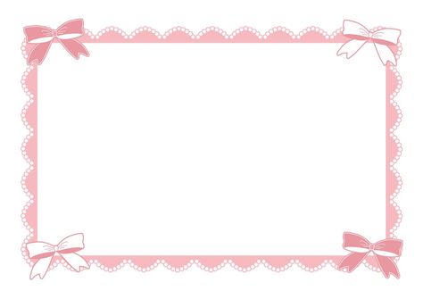 Aesthetic Background Slide, Cute Pink Border Design, Google Slide Background Aesthetic Pink, Coquette Ppt Template, Bow Border Design, Pink Border Aesthetic, Cute Frame Template, Pink Png Background, Coquette Border Design