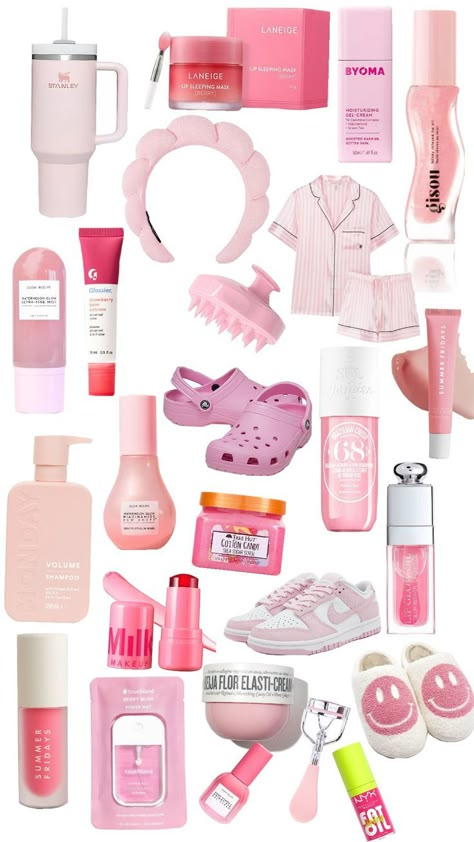 #preppy #pink Preppy Wish List Ideas, Preppy Wishlist Ideas, Preppy Winter Fits, Preppy Gift Ideas, Preppy Pink Aesthetic, Preppy Needs, Pink Preppy Aesthetic, Wishlist Preppy, Preppy Items