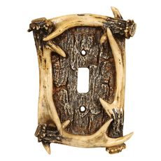 Antler Single Switch Plate Country Girl Rooms, Rustic Light Switch Covers, Rustic Switch Plates, Antler Lights, Antler Wall, Hunting Room, Black Forest Decor, Hunting Decor, Lodge Decor