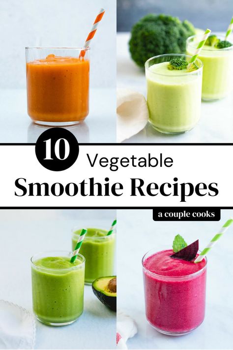 These vegetable smoothie recipes are full of flavor and healthy ingredients. Here are the all best veggie smoothies to try! #vegetablesmoothie #vegetablesmoothierecipes #vegetablesmoothierecipe #veggiesmoothie #veggiesmoothierecipes #smoothie #healthy #easy Broccoli Smoothie, Veggie Smoothie Recipes, Celery Smoothie, Vegetable Smoothie Recipes, Vegetable Smoothie, Cucumber Smoothie, Fruit Vegetable Smoothie, Pumpkin Vegetable, Smoothie Recipes With Yogurt