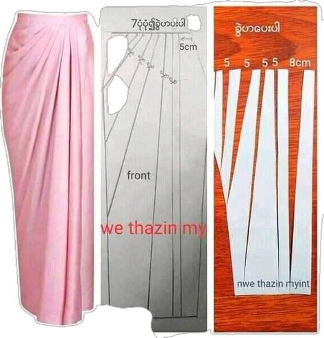 Drape Skirt Pattern, Pola Rok, Projek Menjahit, Clothing Pattern Design, Dress Patterns Diy, Easy Dress Sewing Patterns, Dress Sewing Tutorials, Draping Fashion, Fashion Design Patterns