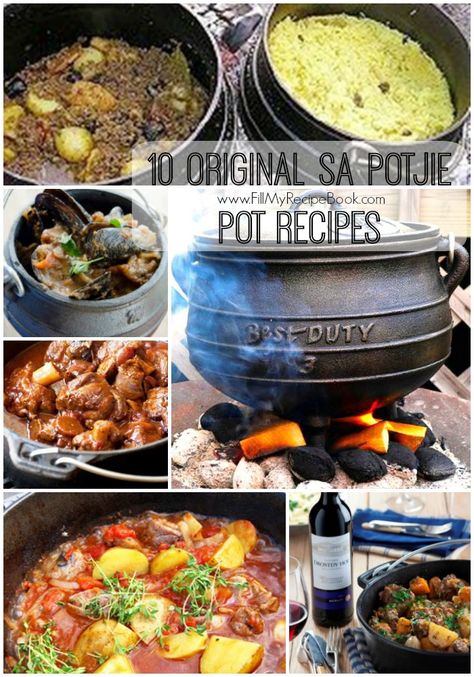 Vegetable Potjie South Africa, Best Potjiekos Recipe, Oxtail Potjie Recipes South Africa, Venison Potjie South Africa, Pork Potjiekos Recipes, Potjiekos Recipes South Africa Lamb, South African Potjie Recipe, South African Chicken Curry, Seafood Potjie South Africa