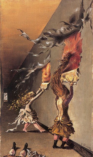 “Jeux D’Enfants” by Dorothea Tanning. Dorothea Tanning, Feminist Artist, Children's Games, Peggy Guggenheim, Max Ernst, Childrens Games, Fantastic Art, Art Movement, Surreal Art