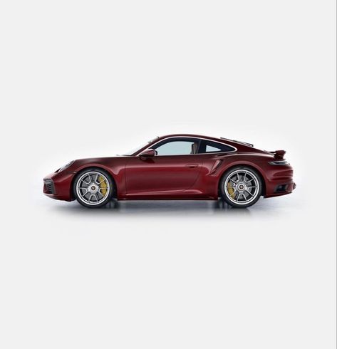 Dark Red Porsche, Porche Car, White Widgets, 992 Turbo S, Sticker Journaling, Red Porsche, Bare Vanilla, Turbo S, Phone Inspiration