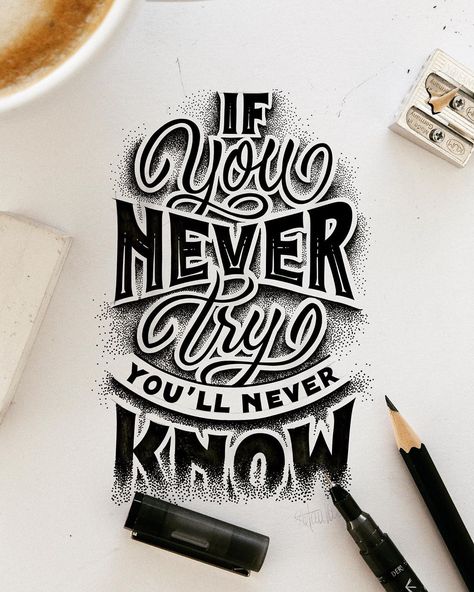 Different Lettering Styles, Different Lettering, Hand Lettering Styles, Muster Tattoos, Hand Lettering Inspiration, Hand Lettering Art, Calligraphy Quotes, Hand Lettering Quotes, Drawing Quotes