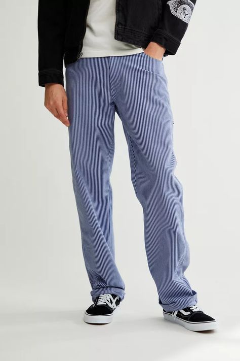 Dickies Hickory Stripe Carpenter Pant | Urban Outfitters Hickory Stripe Pants, Stripe Pants, Carpenter Pants, Striped Pants, Urban Outfitters, Sign Up, In Store, Spring Summer, Fashion Outfits