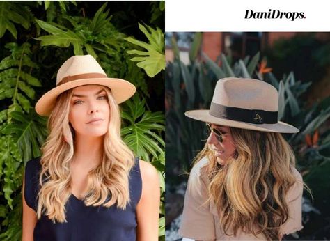 01 Hat Panama - Hat Trend 2023 - See more than 80 models, which ones will be in fashion, how to use them and combine them with your favorite look 2023 Hats Women, Hat 2023 Trend, Hats 2023 Trends, Panama Hat Outfit, Hat Outfits, Pork Pie Hat, Trend 2023, Floppy Hats, Hat Outfit