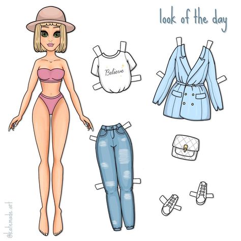 Lol Paper Dolls Printable Free, Art Books For Kids, Free Printable Paper Dolls, Paper Doll Printable Templates, Paper Crafts Magazine, Doll Drawing, Barbie Paper Dolls, Paper Dolls Clothing, Paper Dolls Diy