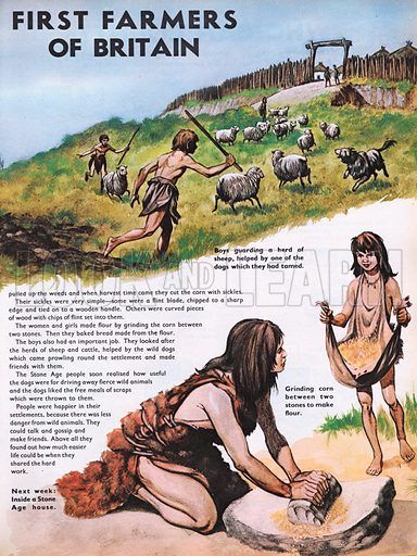 The Wonderful Story of Britain: The First Farmers of Britain Prehistoric Fashion, Early Humans History, Stone Age People, Stone Age Man, Neolithic Revolution, Stone Age Art, Prehistoric Age, Neolithic Period, Prehistoric Man