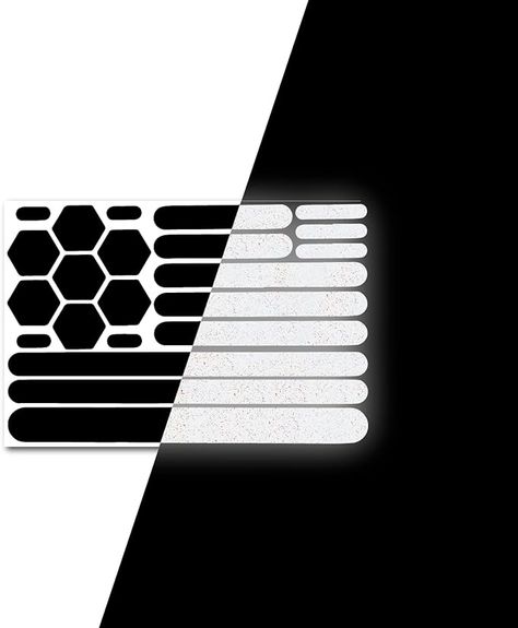 Amazon.com: Elos Reflective Gear 3M Reflective Black Stickers - Reflective Helmet Tape, Motorcycle Reflective Tape, Hi Viz Stickers for Helmets - Discreet Black Until Light Hits It (Regular) : Sports & Outdoors 3m Reflective, Reflective Tape, Black Stickers, Sports, Black