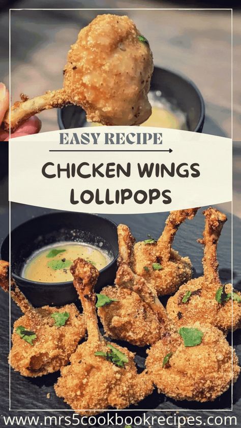 The-Best-Easy-Crispy-Chicken-Wing-Lollipops-Recipe Chicken Lollipops Recipe, Spring Rolls Recipe Shrimp, Easy Crispy Chicken, Lollipops Recipe, Deep Fried Chicken, Lollipop Recipe, Deep Fried Appetizers, Chicken Lollipops, Authentic Asian Recipes