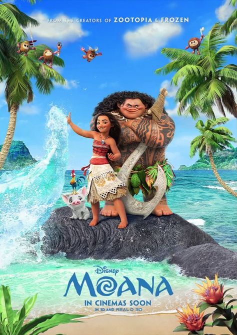 Moana Moana Poster, Moana 2016, Moana Movie, Moana Disney, Animation Disney, Disney Animated Movies, Film Disney, Kids' Movies, Disney Moana