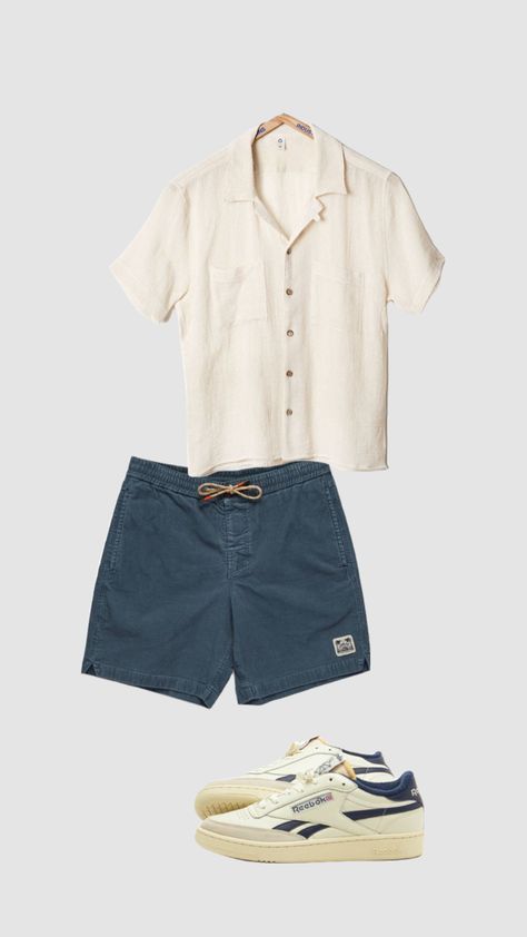 #mensfashion #menswear #boyfriend #style #summerfit #outfit Mens Outfits Hot Weather, British Summer Outfits Men, Coastal Men’s Outfits, Euro Summer Men’s Outfit, Old Money Summer Outfits Men Shorts, Men’s Summer Fashion Shorts, Men’s Old Money Style Summer Outfits, Mens Outfits Dressy, Men's Summer Outfit