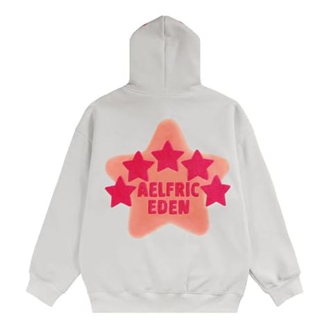 Aelfric Eden Womens Graphic Hoodies Pink Star Print Hoodie Unisex Oversized Hoodies Long Sleeve Pocket Pullover Sweatshirt Fall Clothes Alfricedan Hoodie, Aelfriceden Hoodie, Aelfric Eden Hoodie, Hoodies Pink, Aelfric Eden, Sneakers Comfortable, Dalian, Oversized Hoodies, Pink Star