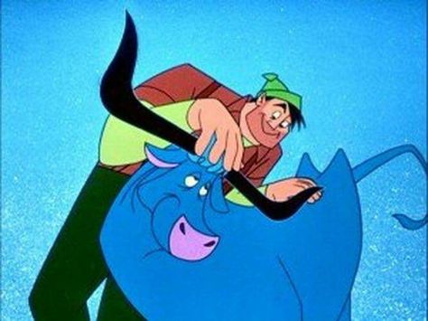 Disney Paul Bunyan and Babe the Blue Ox Animated Friends, Unique Holidays, Traditional Literature, Babe The Blue Ox, Paul Bunyan, Disney Wiki, Fairy Tale Books, Tall Tales, American Legend