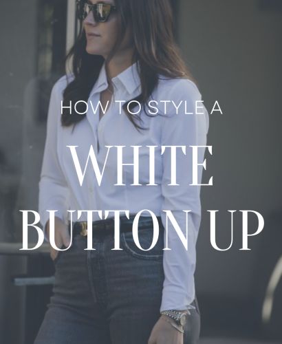 11 chic soccer mom outfits - the gray details Outfit Ideas White Button Down, White Blouse With Vest Outfit, White Button Up With Jeans Outfit, Black Pants White Button Up, White Shirt Outfit Women Winter, Over Sized White Button Up, How To Style A White Button Up Shirt, How To Style A White Blouse, Womens White Button Down Shirt Outfit