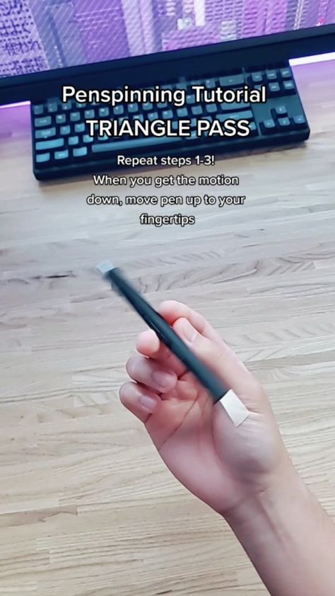 @ryzingspins shared a video on Instagram: “How to do the "Triangle Pass" trick! 🔺 Easy! FOLLOW me @ryzingspins to learn more! 👍 #penspinning #penspinningtutorial #tutorial #howto…” • Jun 5, 2022 at 10:29pm UTC Penspinning Tutorial, Pen Spinning, The Triangle, Diy Creative Crafts, Diy Creative, Creative Crafts, A Video, Spinning, To Learn