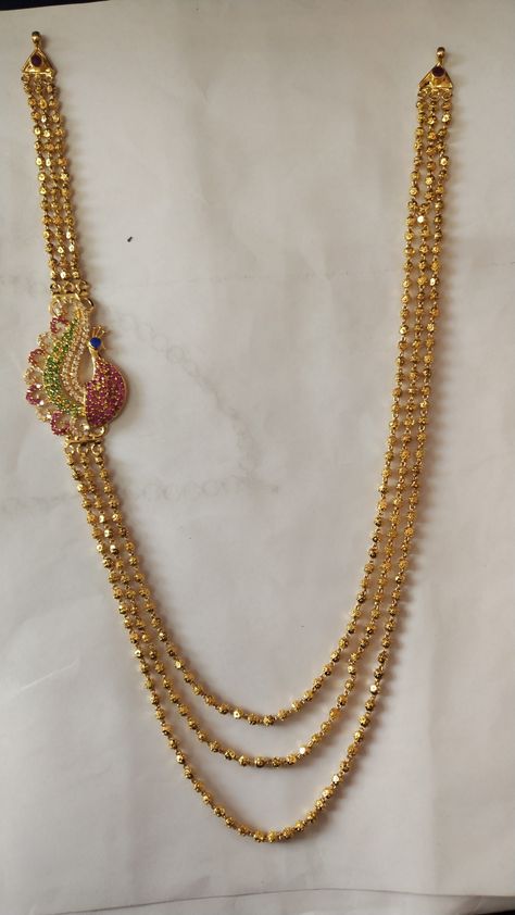 Step Golusu Gold, Palakasarla Golusu Gold, Step Chains Designs, Chempaswaralu Designs Gold Latest, Golusu Designs, Gundla Haram Designs, Chandraharam Latest Designs, Step Chains In Gold Indian, Chandra Haram Designs Gold