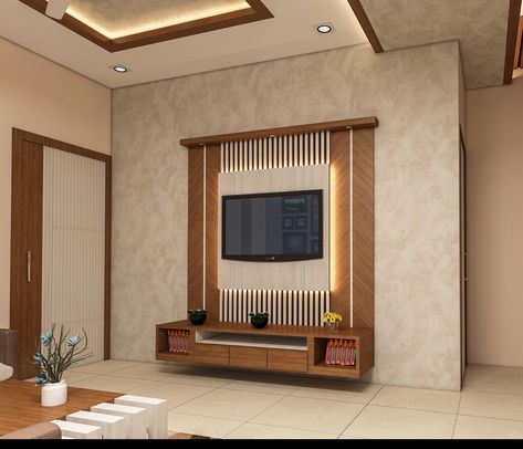 All type Architectural, Exterior & Interior design !! Tv Unit Small Living Room, Tv Cupboard Designs, Tv Unit Design 2023, Room Tv Cabinet Design, Modern Tv Unit Design, Tv Unite, Tv Cupboard Design, Lcd Unit, Wall Mounted Tv Unit