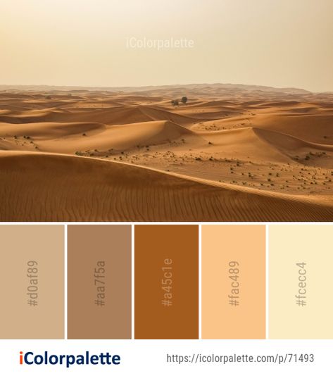 Color palette theme related to aeolian landform, desert, dune, ecoregion, erg, Image, landscape, sahara, sand, singing sand, sky, . Download color palette as Pdf, Adobe swatch and more. Desert Pantone Palette, Desert Landscape Color Palette, Morocco Colour Palette, Pastel Desert Color Palette, Sand Tones Palette, Sahara Color Palette, Desert Tones Colour Palettes, Dessert Colour Palette, Desert Colors Palette