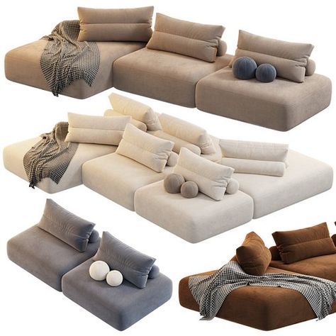 Saba Italia MY TAOS MODULAR Sofa Saba Italia, Taos, Modular Sofa, Fabric Sofa, In 3d, Sofa Set, Sofa Design, Tao, Sectional