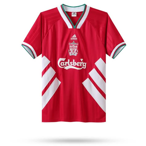 Liverpool Retro Jersey, Futbol Aesthetic, Aesthetic Jersey, Liverpool Retro, Arsenal Kit, Start A Brand, Liverpool Kit, Retro Jersey, Vintage Football Shirts