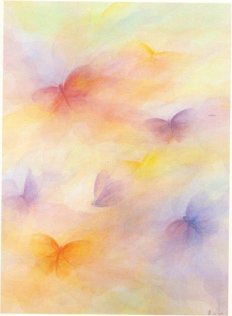 Waldorf dibuixos Wet On Wet Painting, Waldorf Art, Spiritual Paintings, Felt Pictures, Rudolf Steiner, Free Tea, Butterfly Painting, Easy Watercolor, Water Painting