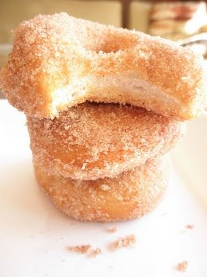 Skip the doughnut shop! Refrigerator Biscuit Donuts | Food Pusher Biscuit Donuts, Canned Biscuits, What's For Breakfast, Hash Browns, Yummy Sweets, Biscuit Recipe, Beignets, Sweets Treats, Yummy Breakfast