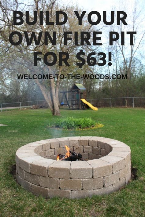 Build Your Own Fire Pit - Fire Pit Plans, How To Build A Fire Pit, Outside Fire Pits, Easy Fire Pit, Diy Outdoor Fireplace, Outdoor Fire Pit Designs, Fire Pit Landscaping, Fire Pit Area, Fire Pit Designs