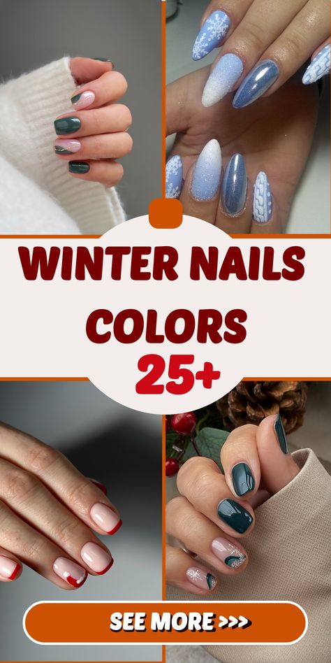 Embrace the cool winter vibes with our refined selection of nail colors tailored to enhance your style and elegance. From deep burgundies to rich emeralds and soft mauves, these shades will elevate your manicure with a luxurious touch. Embody the essence of the season by adorning your nails with hues that exude sophistication and grace. Dip Powder Nails Christmas Colors, Winter Nails Colors, Essie Gel Polish, Nail Shades, Glitter French Tips, Dnd Gel Polish, Solid Color Nails, Essie Gel, Nail Colors Winter