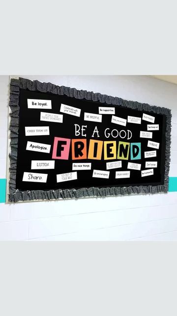 How To Make A Friend Bulletin Board, Friend Bulletin Board Ideas, Friendship Bulletin Boards, Friendship Bulletin Board, Friends Bulletin Board, Religious Bulletin Boards, Inspirational Bulletin Boards, Class Bulletin Boards, Bullentin Boards