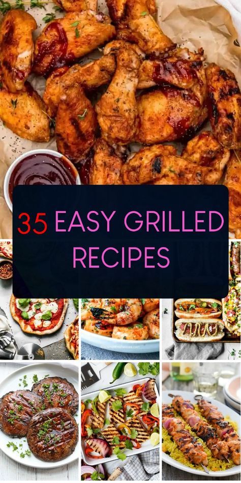 Sizzle up a delicious dinner with these quick and easy grilled recipes. Perfect for a weeknight meal or outdoor gathering. Best Grilled Food Recipes, Good Grilling Recipes, Foods To Grill Outside, Unique Grilling Recipes, Keto Recipes Hamburger, Easy Grilled Recipes, Easy Grilling Ideas, Grilling Ideas For Dinner, Summer Grilling Ideas