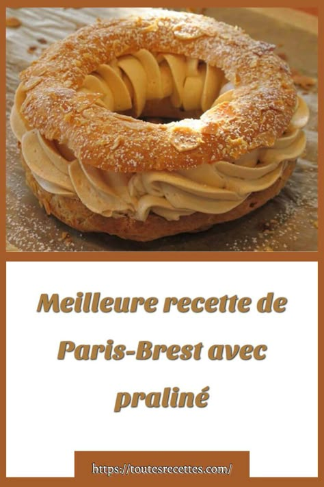 Comment préparer La Meilleure recette de Paris-Brest avec praliné Mini Bagels Recipe, Chocolate Cake Mix Recipes, Fancy Desserts Recipes, Profiterole, Mini Bagels, Homemade Cookbook, Paris Brest, Bagel Recipe, Choux Pastry