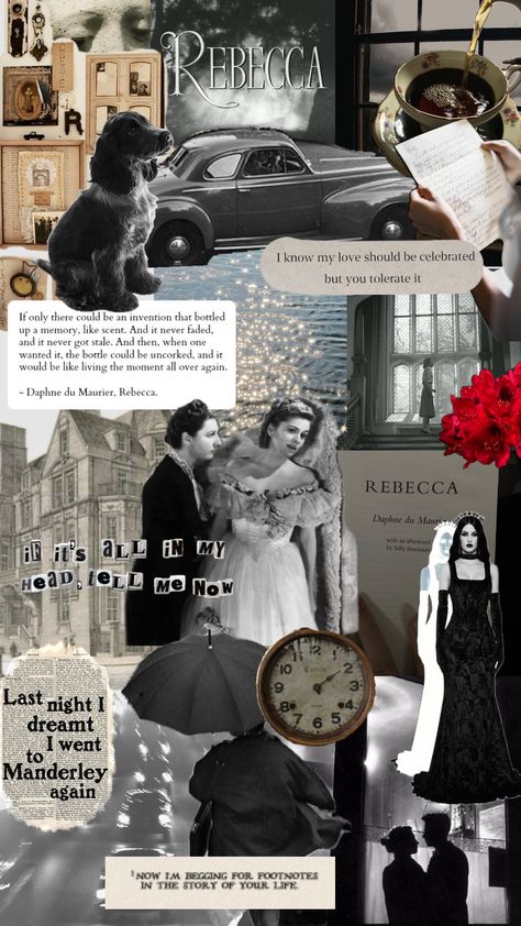 #rebecca Book Journal Layout, Rebecca Daphne Du Maurier, Daphne Du Maurier, Tell Me Now, Journal Layout, Character Development, Library Books, Movie Art, Book Aesthetic