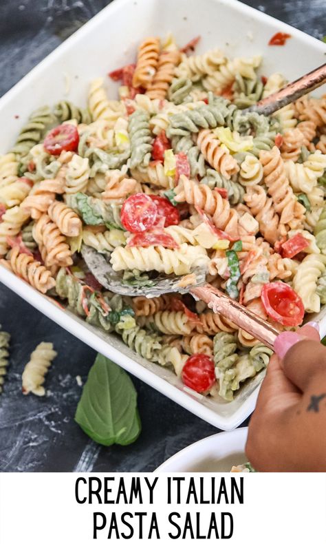 Best Pasta Salad Dressing Recipe, Pasta Salad Recipes Creamy Italian, Italian Ranch Pasta Salad, Pasta Salad For 20 People, Quick Italian Pasta Salad, Fettuccini Pasta Salad, Pasta Salad Dressing Recipe Vinaigrette, Italian Pasta Salad No Meat, Homemade Italian Pasta Salad